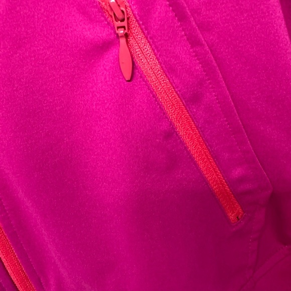 Belle by Kim Gravel Fuchsia Zip-Up lightweight jacket with Hood - Picture 11 of 11